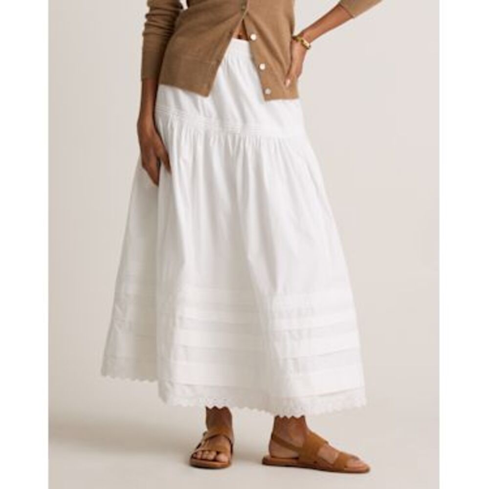 Quince White Maxi Skirt